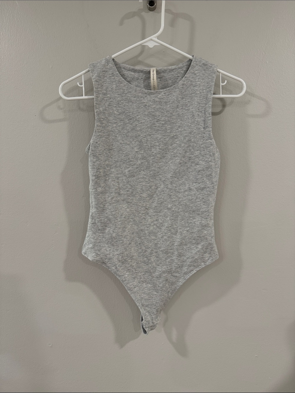 ARITZIA Babaton Sleeveless Heather Gray neutral One-Piece fitted Bodysuit